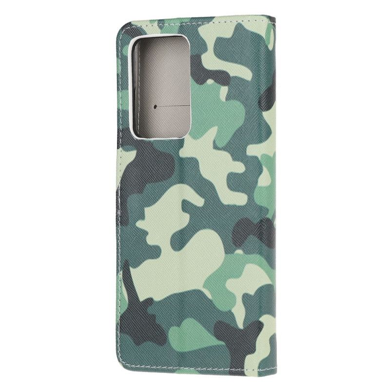 Lederhüllen Samsung Galaxy Note 20 Ultra Handyhülle Militärische Tarnung