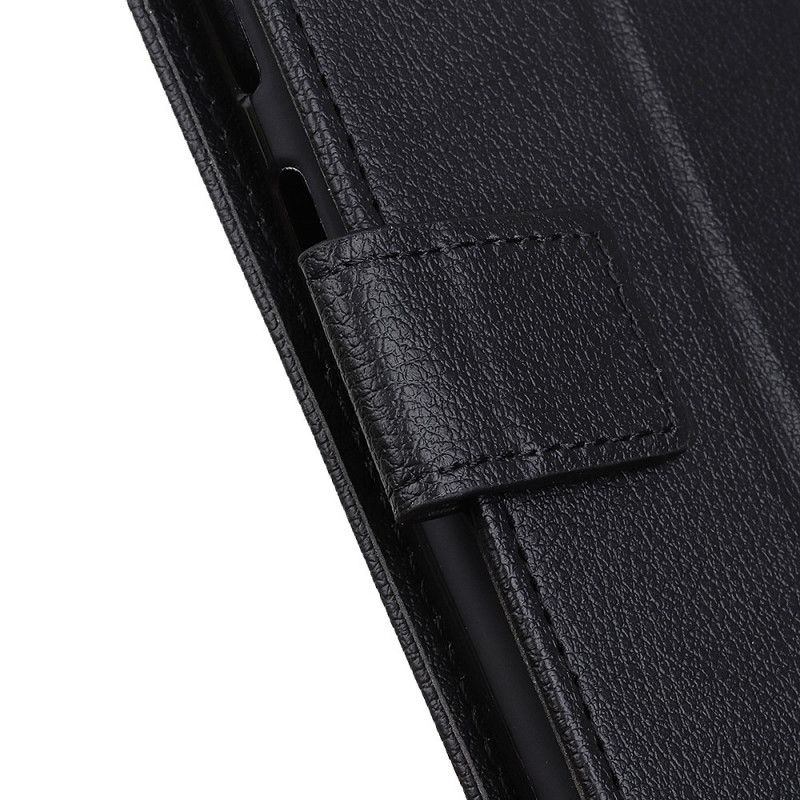 Lederhüllen Samsung Galaxy Note 20 Ultra Schwarz Strukturierte Litschi