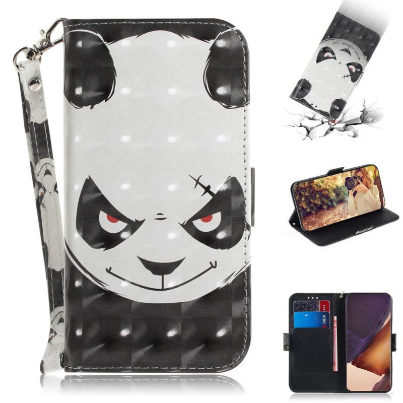 Lederhüllen Samsung Galaxy Note 20 Ultra Wütender Panda Mit Tanga