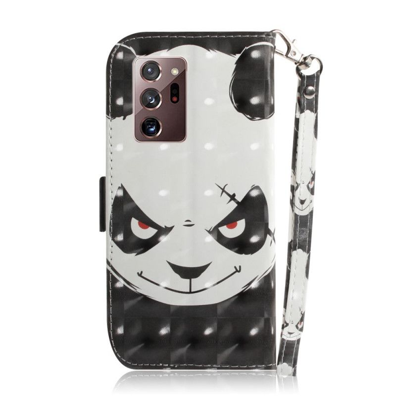 Lederhüllen Samsung Galaxy Note 20 Ultra Wütender Panda Mit Tanga