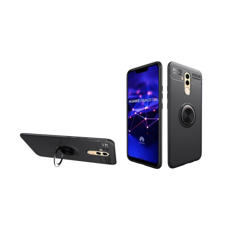 Hülle Für Huawei Mate 20 Lite Schwarz Drehring