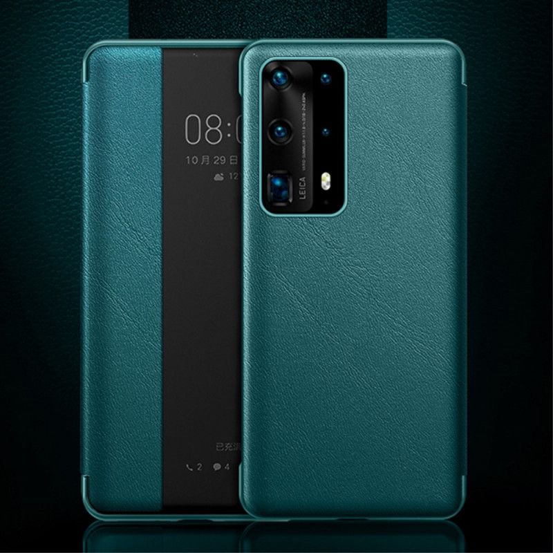 Cover Anzeigen Huawei P40 Schwarz Ledereffekt