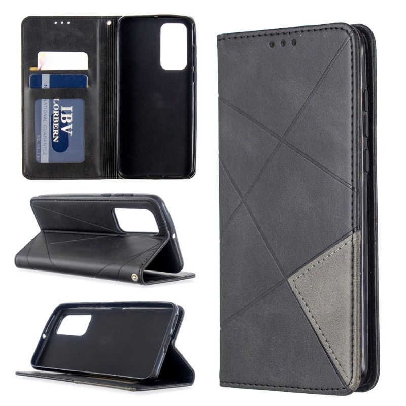 Flip Case Huawei P40 Schwarz Künstlerstil