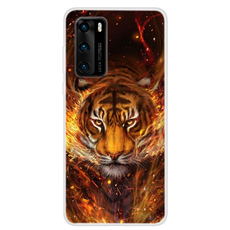 Hülle Huawei P40 Feuertiger