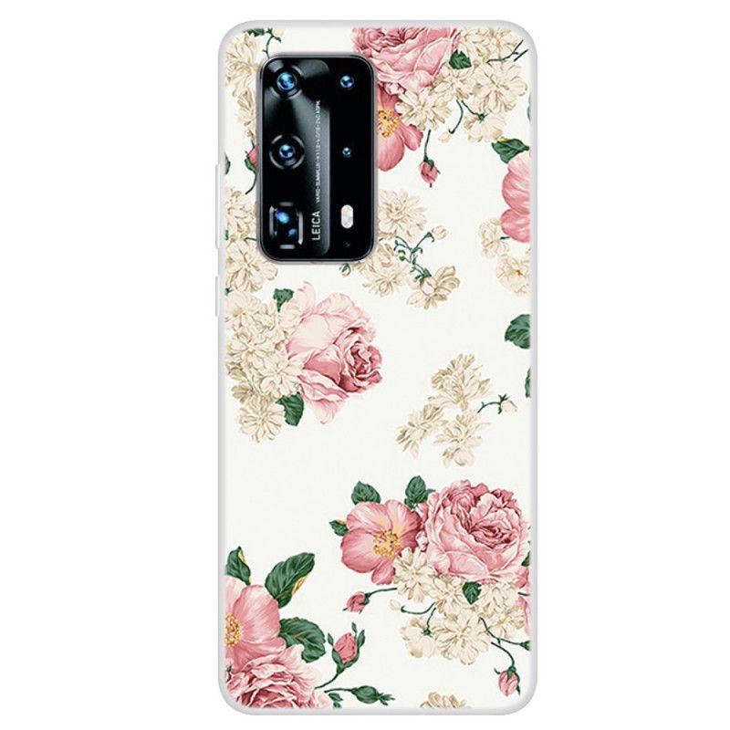 Hülle Huawei P40 Freiheitsblumen