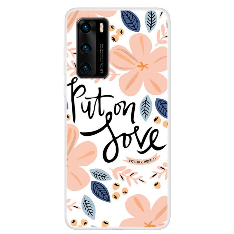 Hülle Huawei P40 Liebe Anziehen