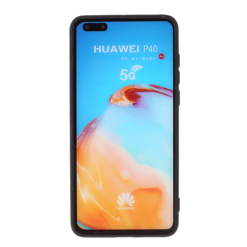 Hülle Huawei P40 Schwarz Mattes Glitzern