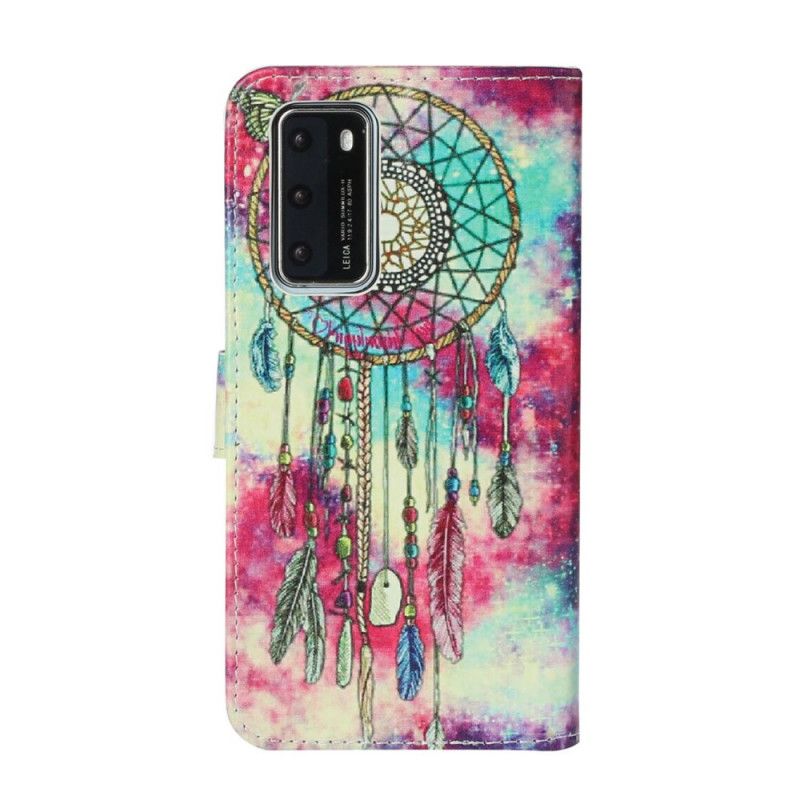 Lederhüllen Huawei P40 Verzaubertes Mandala