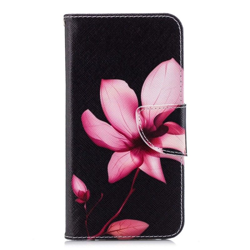 Lederhüllen Für Huawei P20 Lite Rosa Blume