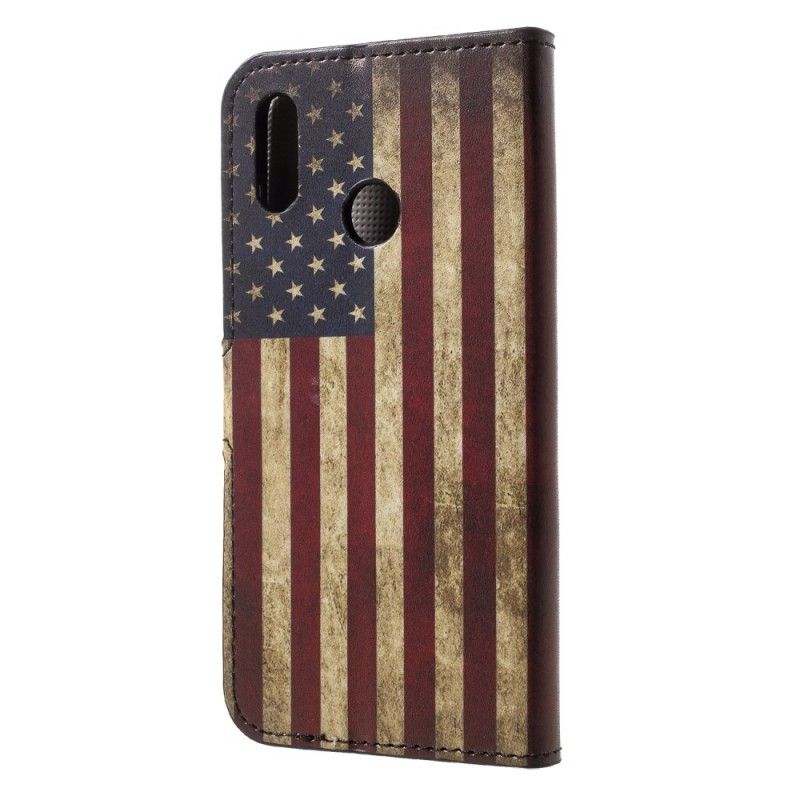 Lederhüllen Für Huawei P20 Lite Usa-Flagge