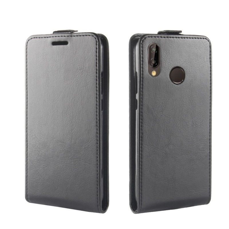 Lederhüllen Huawei P20 Lite Schwarz Faltbar