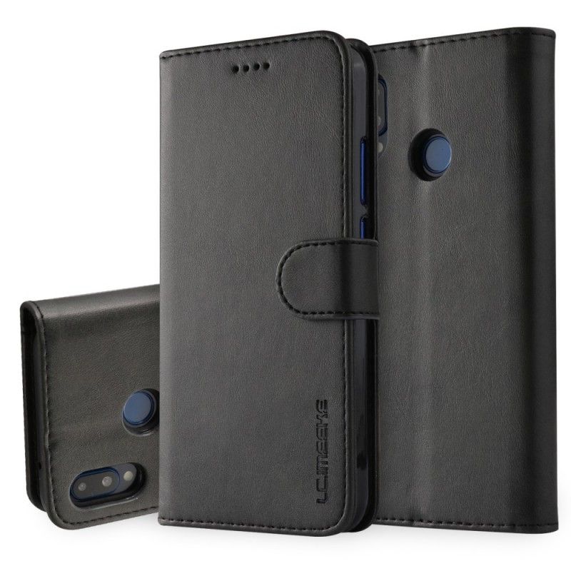 Lederhüllen Huawei P20 Lite Schwarz Lc.Imeeke Ledereffekt