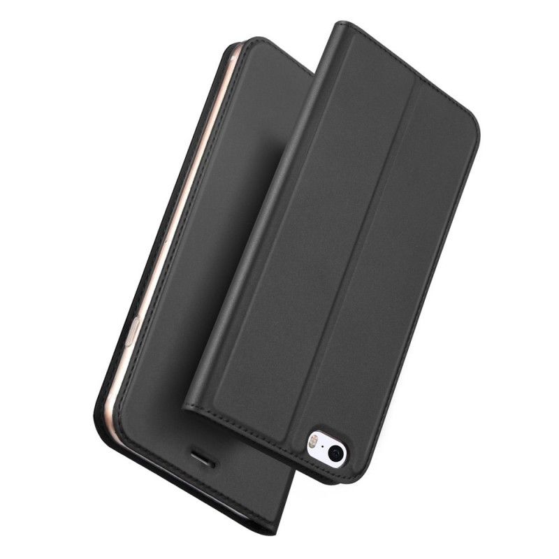 Flip Case iPhone 5 / 5S / SE Schwarz Erstklassige Serie