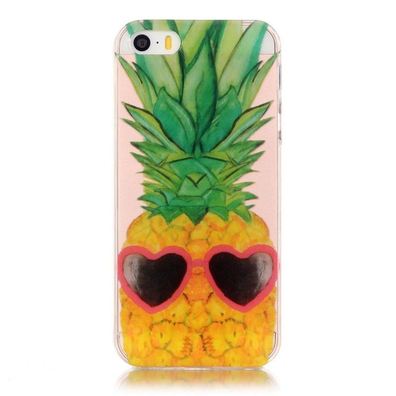 Hülle Für iPhone 5 / 5S / SE Transparente Inkognito Ananas