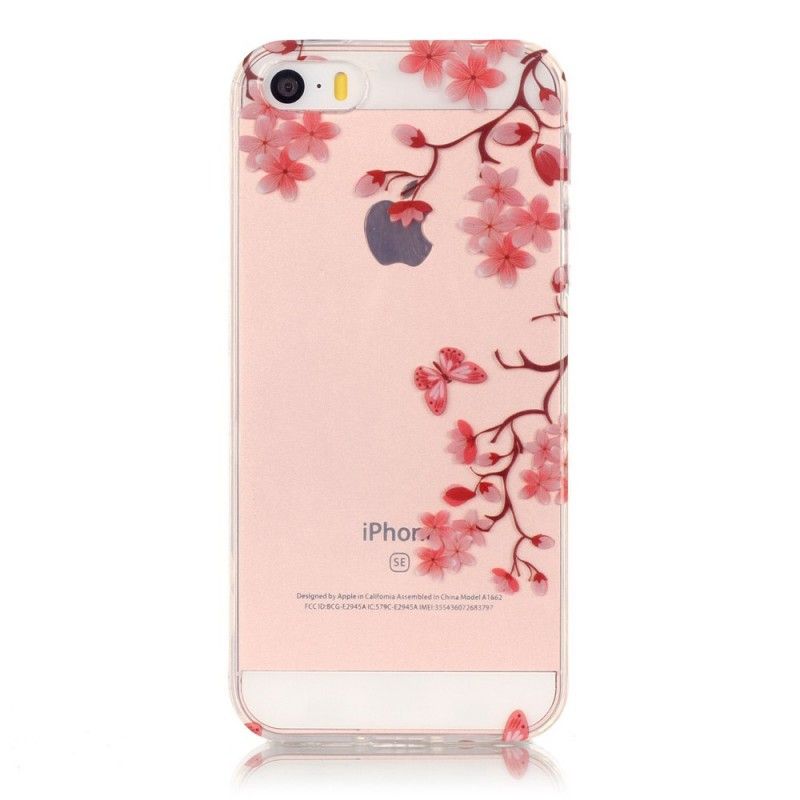 Hülle iPhone 5 / 5S / SE Handyhülle Durchsichtiger Blühender Baum
