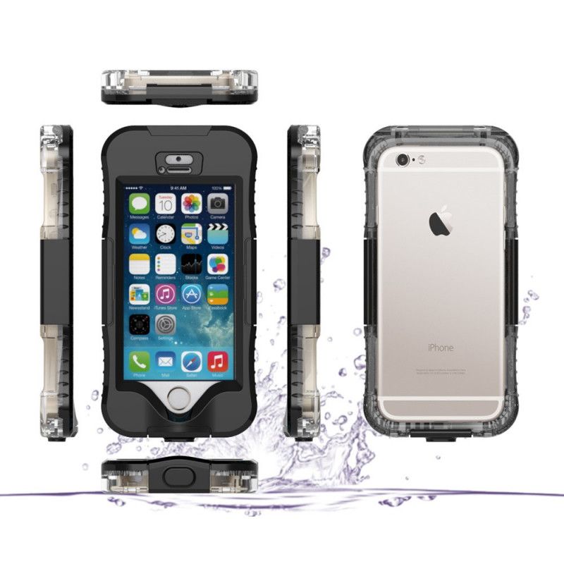 Hülle iPhone 5 / 5S / SE Schwarz Wasserdicht 10M