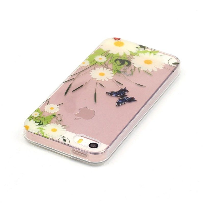 Hülle iPhone 5 / 5S / SE Transparente Hübsche Gänseblümchen