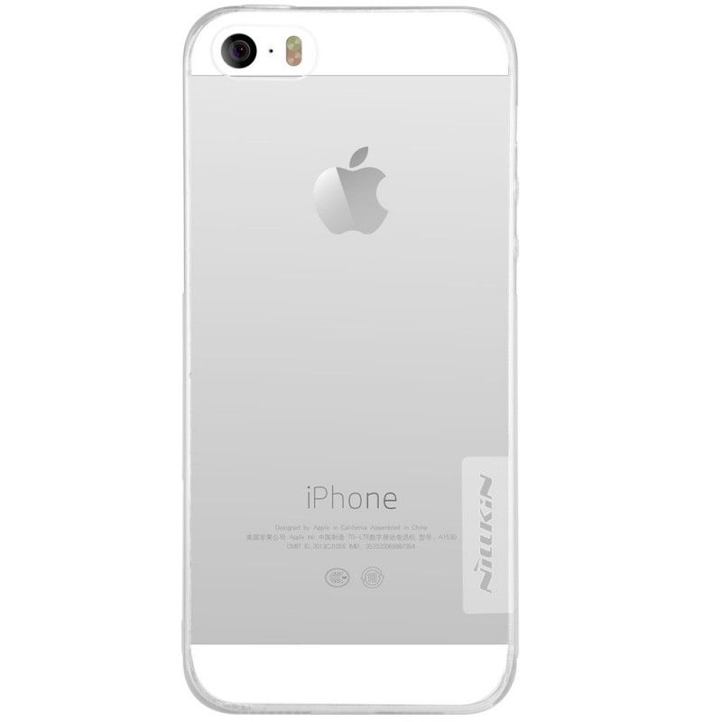 Hülle iPhone 5 / 5S / SE Weiß Transparenter Nillkin