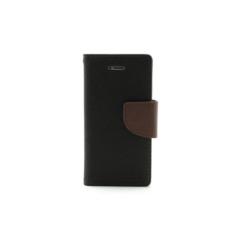 Lederhüllen iPhone 5 / 5S / SE Schwarz Zweifarbiges Quecksilber