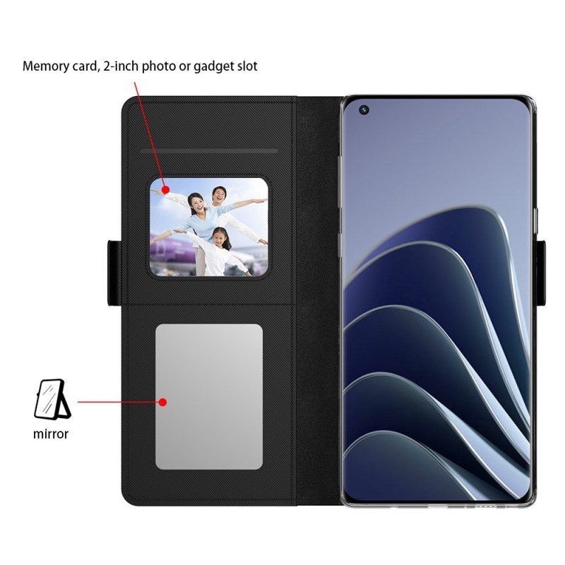 Lederhüllen Für OnePlus Nord CE 3 Lite 5G Abnehmbarer Spiegel Und Kartenhalter