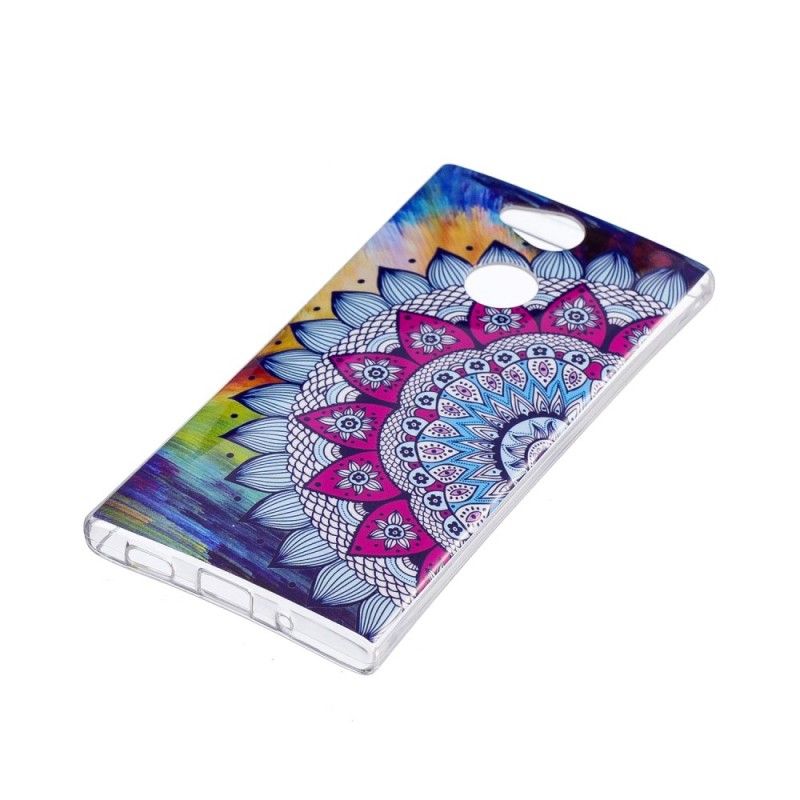 Hülle Sony Xperia XA2 Fluoreszierendes Farbiges Mandala