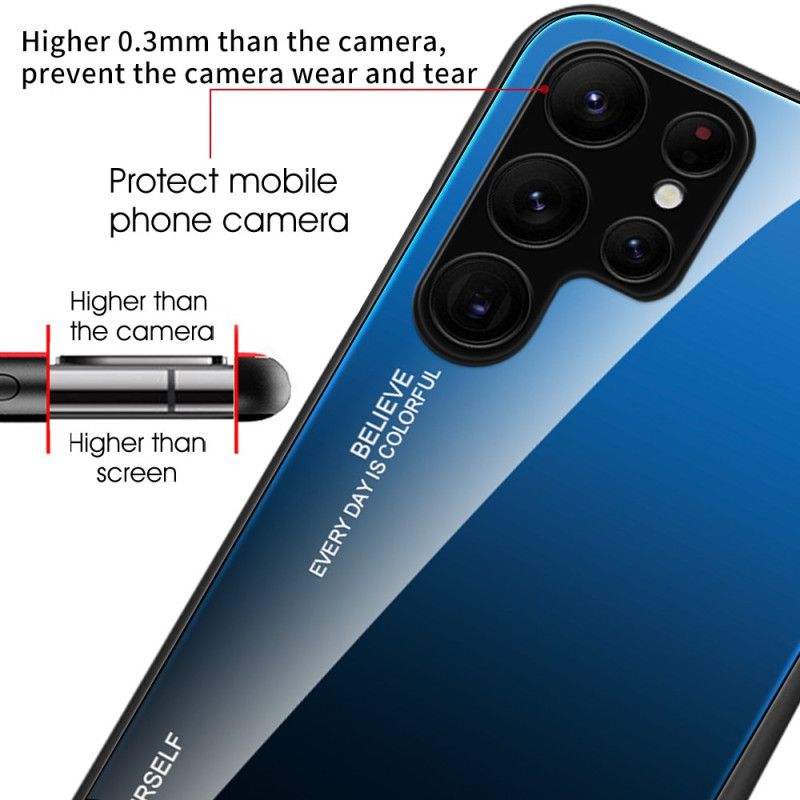 Hülle Samsung Galaxy S24 Ultra 5g Sei Du Selbst Gehärtetes Glas