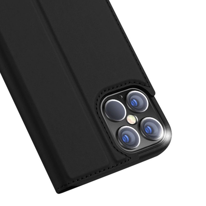 Flip Case iPhone 12 Pro Max Schwarz Haut Der Dux Ducis Pro-Serie