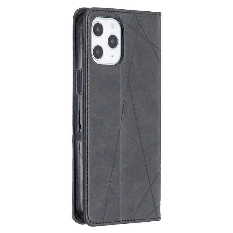 Flip Case iPhone 12 Pro Max Schwarz Künstlerstil