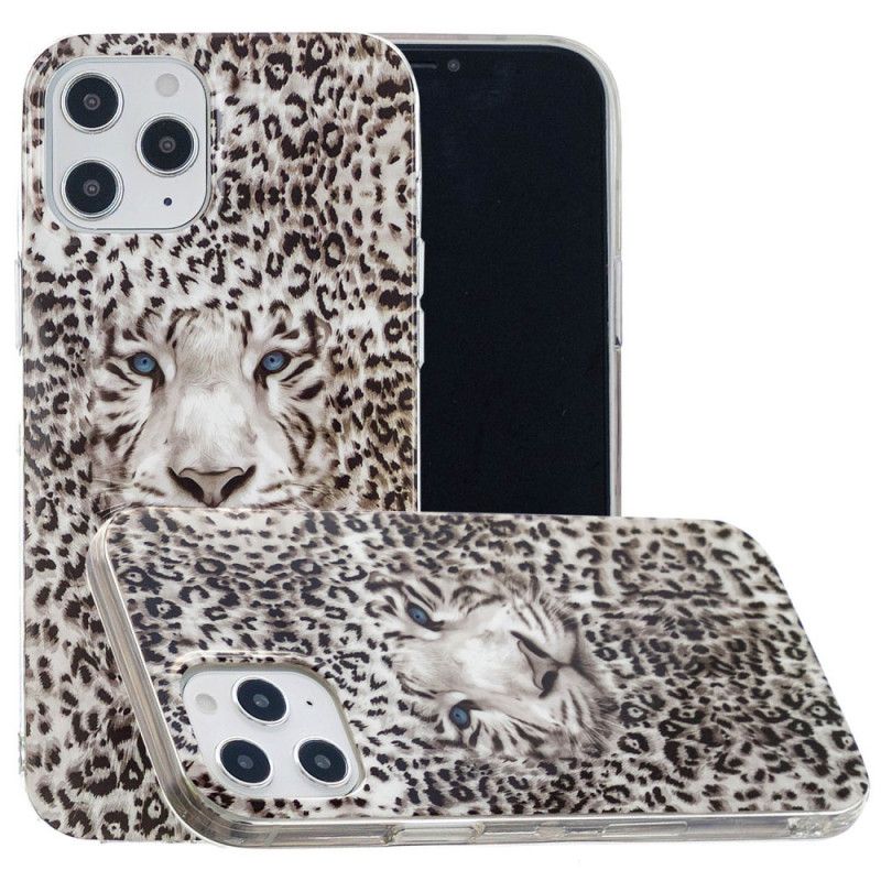 Hülle Für iPhone 12 Pro Max Fluoreszierender Leopard