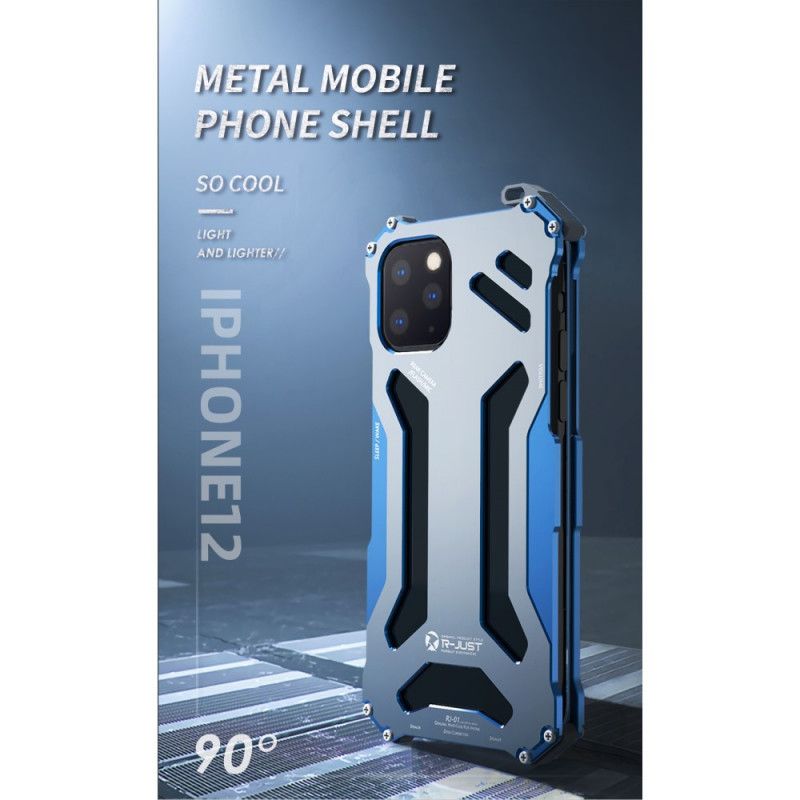 Hülle Für iPhone 12 Pro Max Schwarz Aluminiumlegierung
