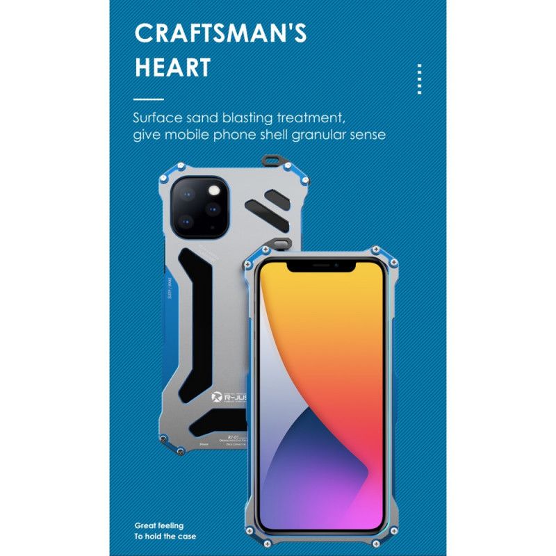 Hülle Für iPhone 12 Pro Max Schwarz Aluminiumlegierung