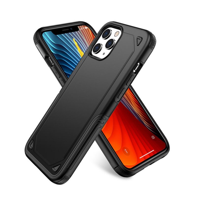 Hülle Für iPhone 12 Pro Max Schwarz Premium-Metalleffekt