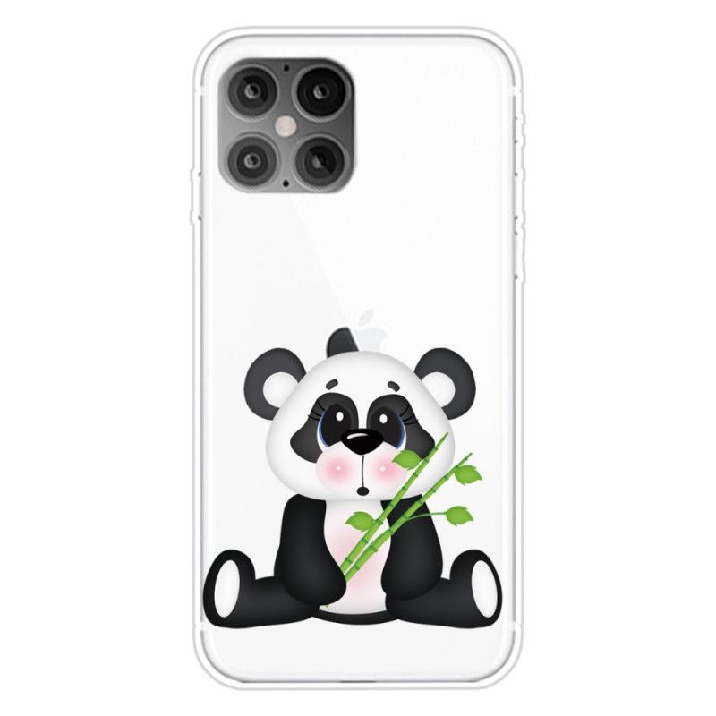 Hülle Für iPhone 12 Pro Max Transparenter Trauriger Panda