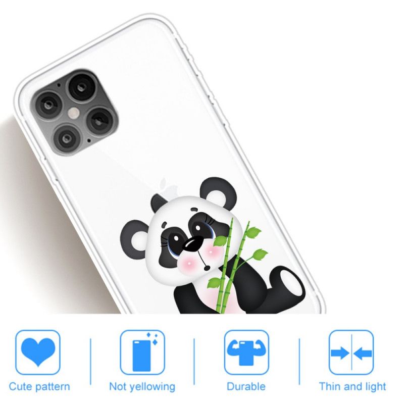 Hülle Für iPhone 12 Pro Max Transparenter Trauriger Panda