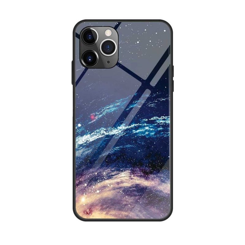 Hülle iPhone 12 Pro Max Dunkelblau Handyhülle Galaxienkonstellation