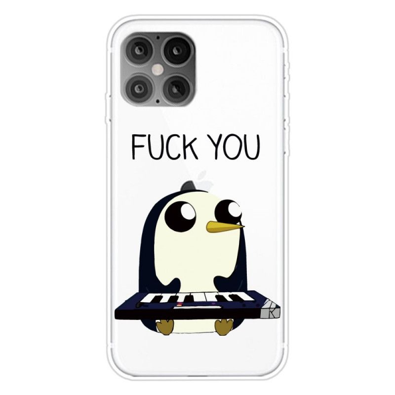 Hülle iPhone 12 Pro Max Handyhülle Pinguin Fick Dich