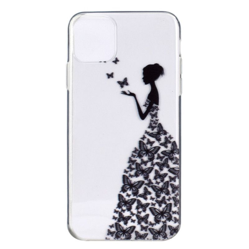 Hülle iPhone 12 Pro Max Handyhülle Transparentes Kleid Mit Schmetterlingen