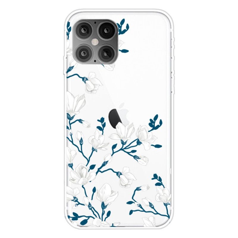 Hülle iPhone 12 Pro Max Handyhülle Weiße Blüten