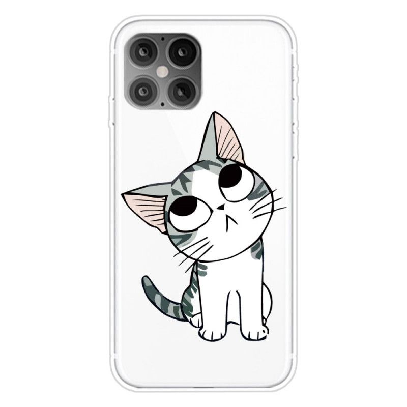 Hülle iPhone 12 Pro Max Schwarz Beobachte Die Katzen