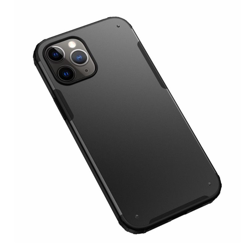 Hülle iPhone 12 Pro Max Schwarz Mattes Hybrid