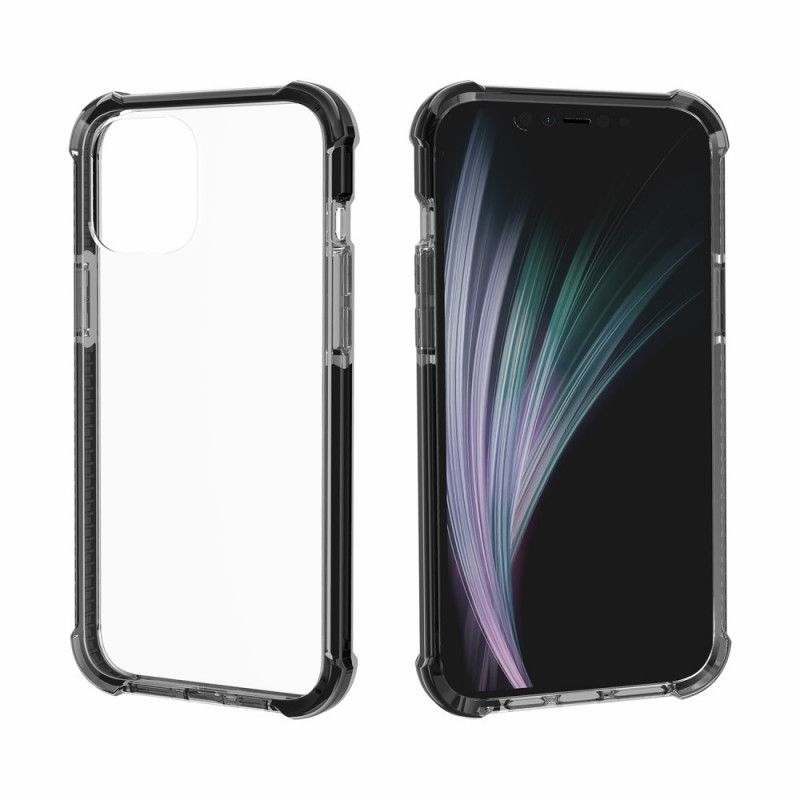 Hülle iPhone 12 Pro Max Schwarz Transparente Airbags