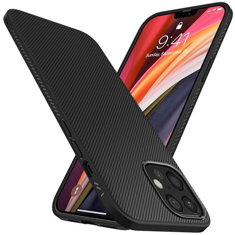 Hülle iPhone 12 Pro Max Schwarz Twill Der Jazzserie