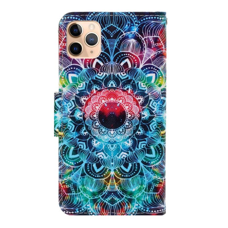 Lederhüllen iPhone 12 Pro Max Auffälliges Mandala Mit Tanga