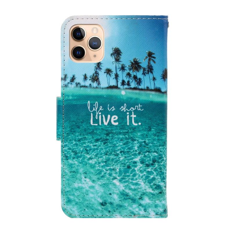 Lederhüllen iPhone 12 Pro Max Handyhülle Lebe Es Mit Tanga