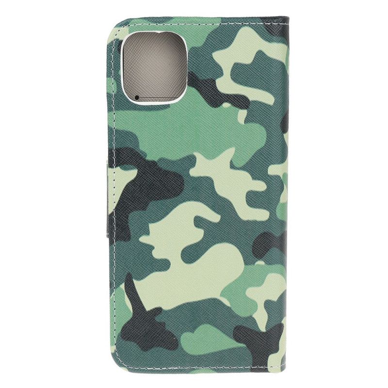 Lederhüllen iPhone 12 Pro Max Militärische Tarnung