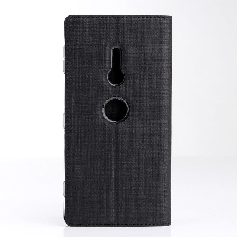 Flip Case Sony Xperia XZ3 Golden Handyhülle Strukturiert