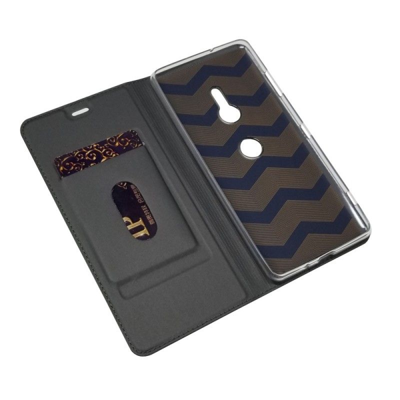 Flip Case Sony Xperia XZ3 Schwarz Erstklassige Serie