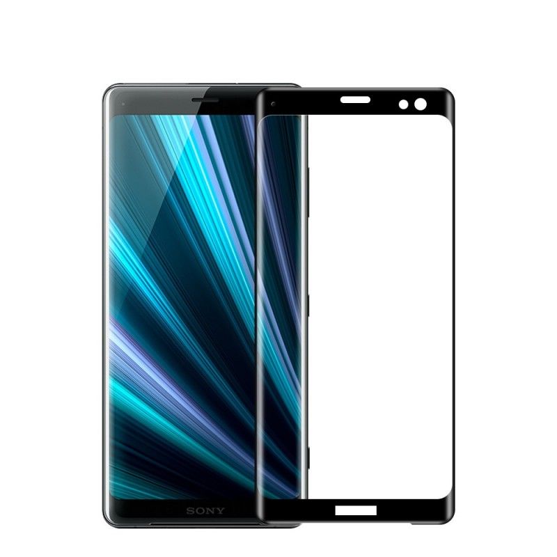 Gebogener Schutz Aus Gehärtetem Glas Sony Xperia XZ3 Schwarz Mofi