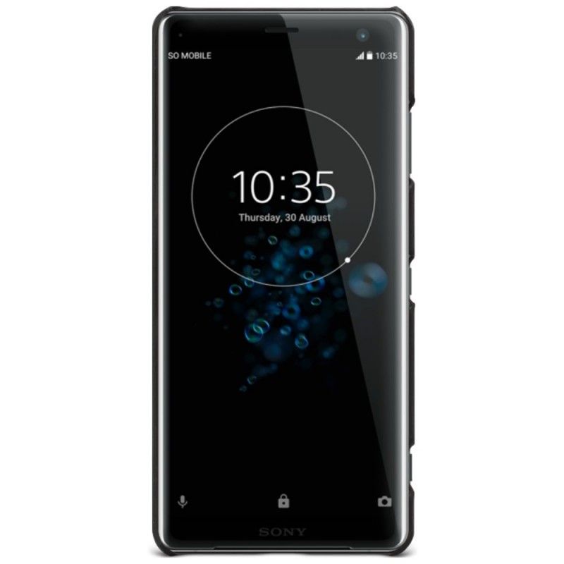 Hülle Sony Xperia XZ3 Schwarz Handyhülle Ledereffekt Der Imak Ruiyi-Serie
