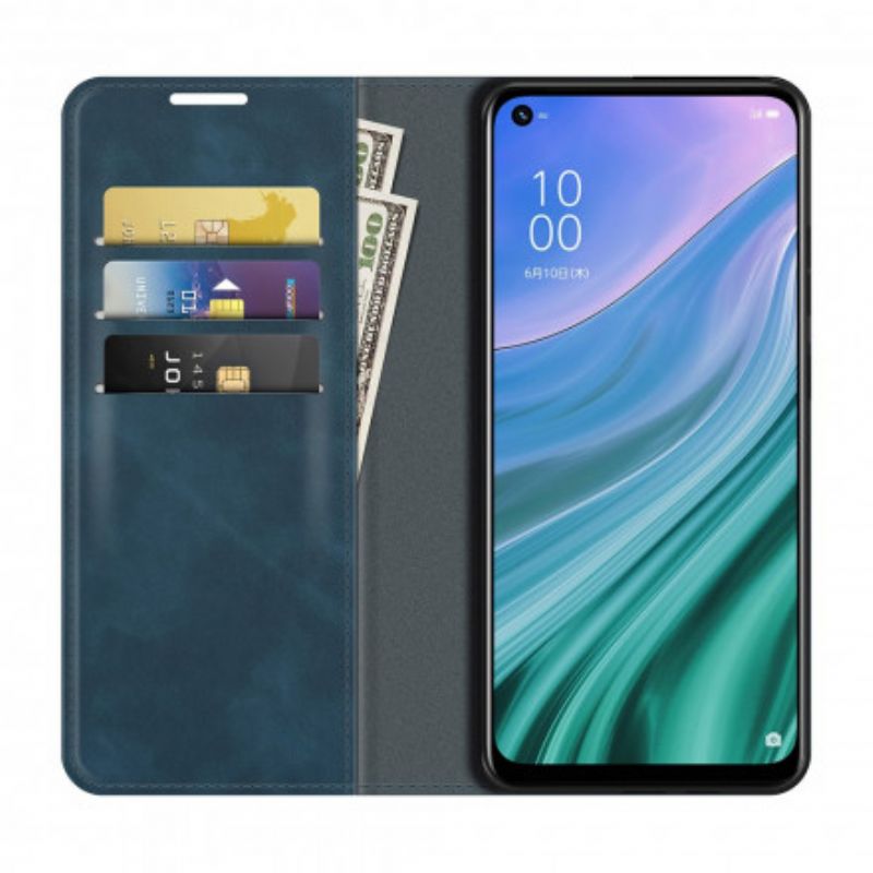 Flip Case Oppo A54 5g / A74 5g Handyhülle Hautberührung